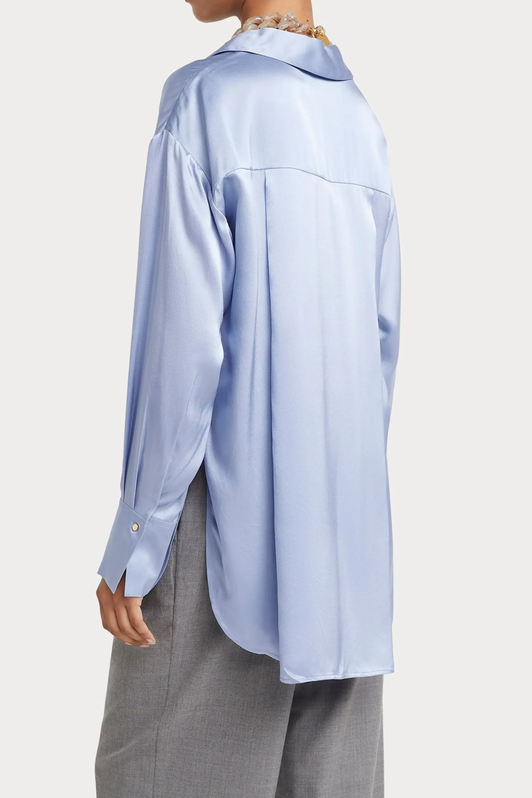 Tops-HUSK Selena shirt - Sky
