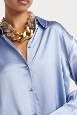 Tops-HUSK Selena shirt - Sky