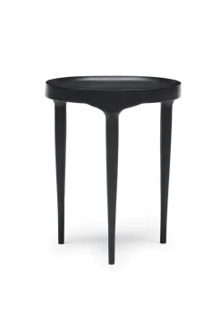 Furniture, Lighting & Mirrors-HUSK SIDE TABLE - Black