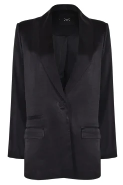 Jackets & Coats-HUSK SIENNA BLAZER - Black