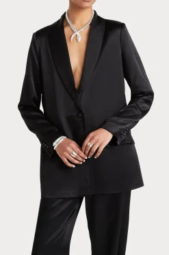 Jackets & Coats-HUSK SIENNA BLAZER - Black