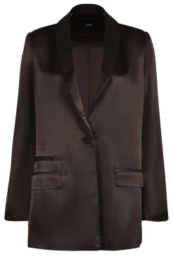 Jackets & Coats-HUSK SIENNA BLAZER - Chocolate