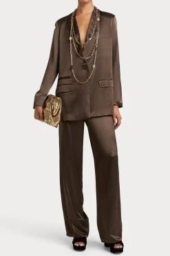 Jackets & Coats-HUSK SIENNA BLAZER - Chocolate