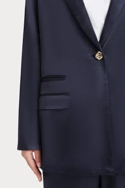 Jackets & Coats-HUSK SIENNA BLAZER - Navy