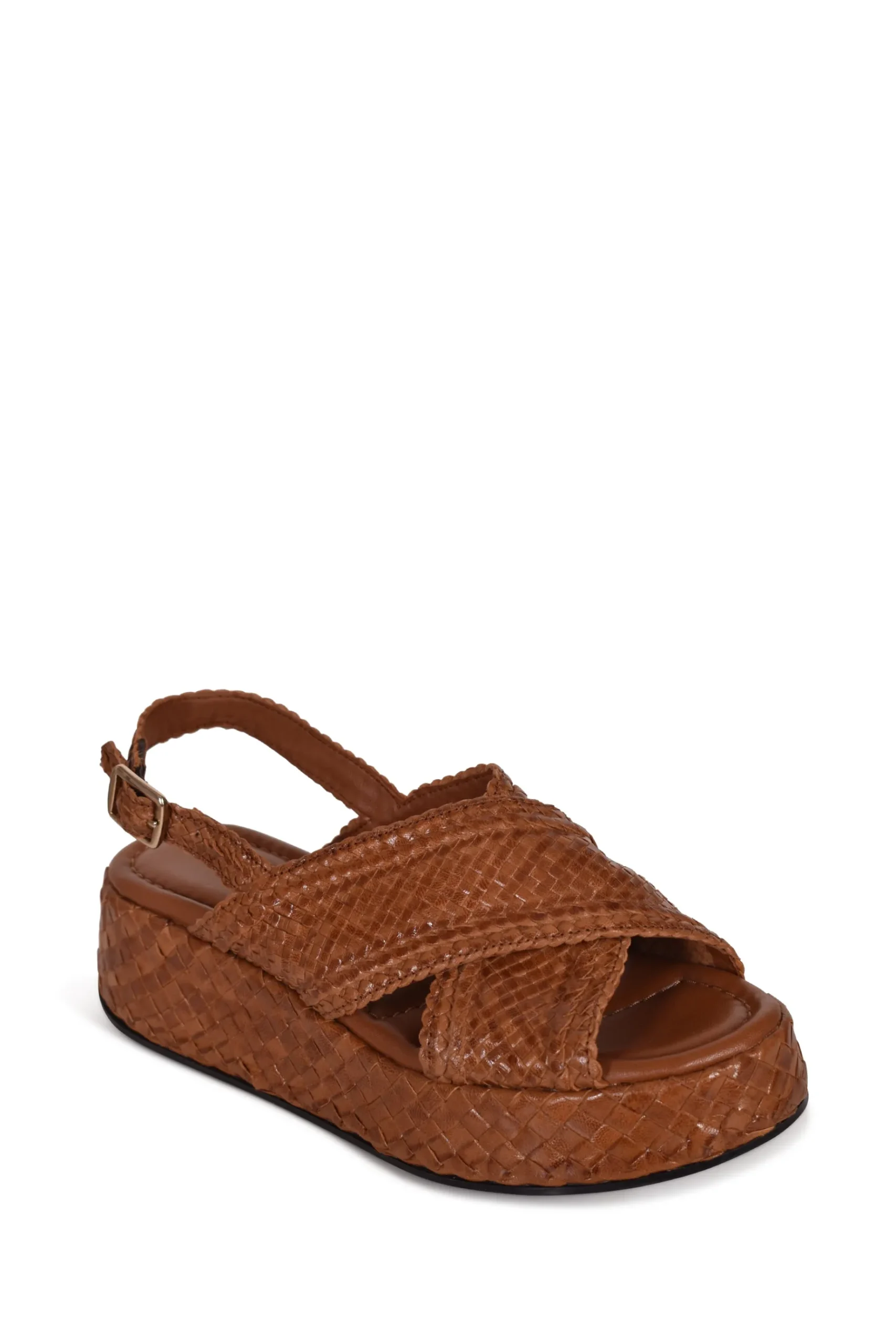 Shoes-HUSK SOFIE SANDAL - Toffee