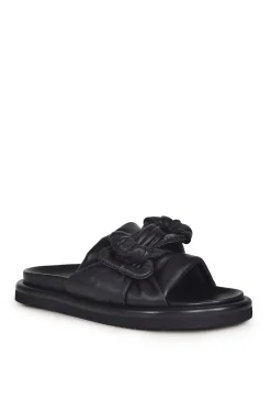 Shoes-HUSK SOPHIA SLIDE - Black