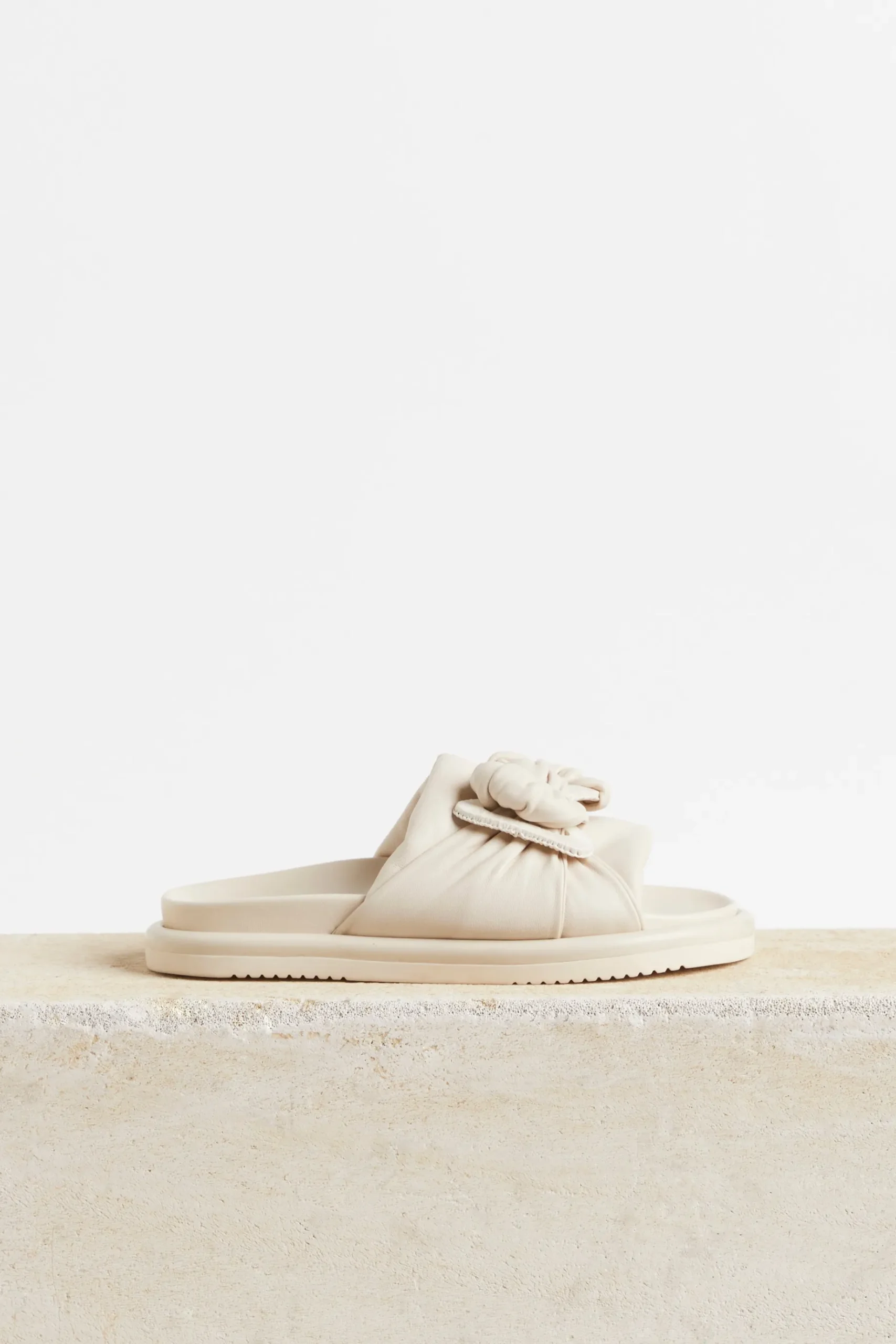 Shoes-HUSK SOPHIA SLIDE - Nude