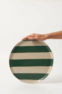 Tableware & Trays-HUSK Stripe Platter - G