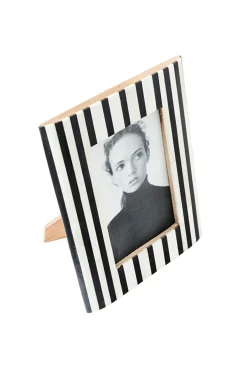 Frames-HUSK Striped Frame - Black & White Black&White