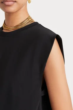 Tops-HUSK Tailored tank - Black