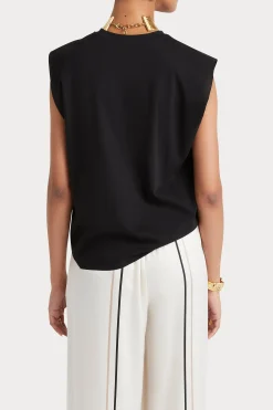 Tops-HUSK Tailored tank - Black