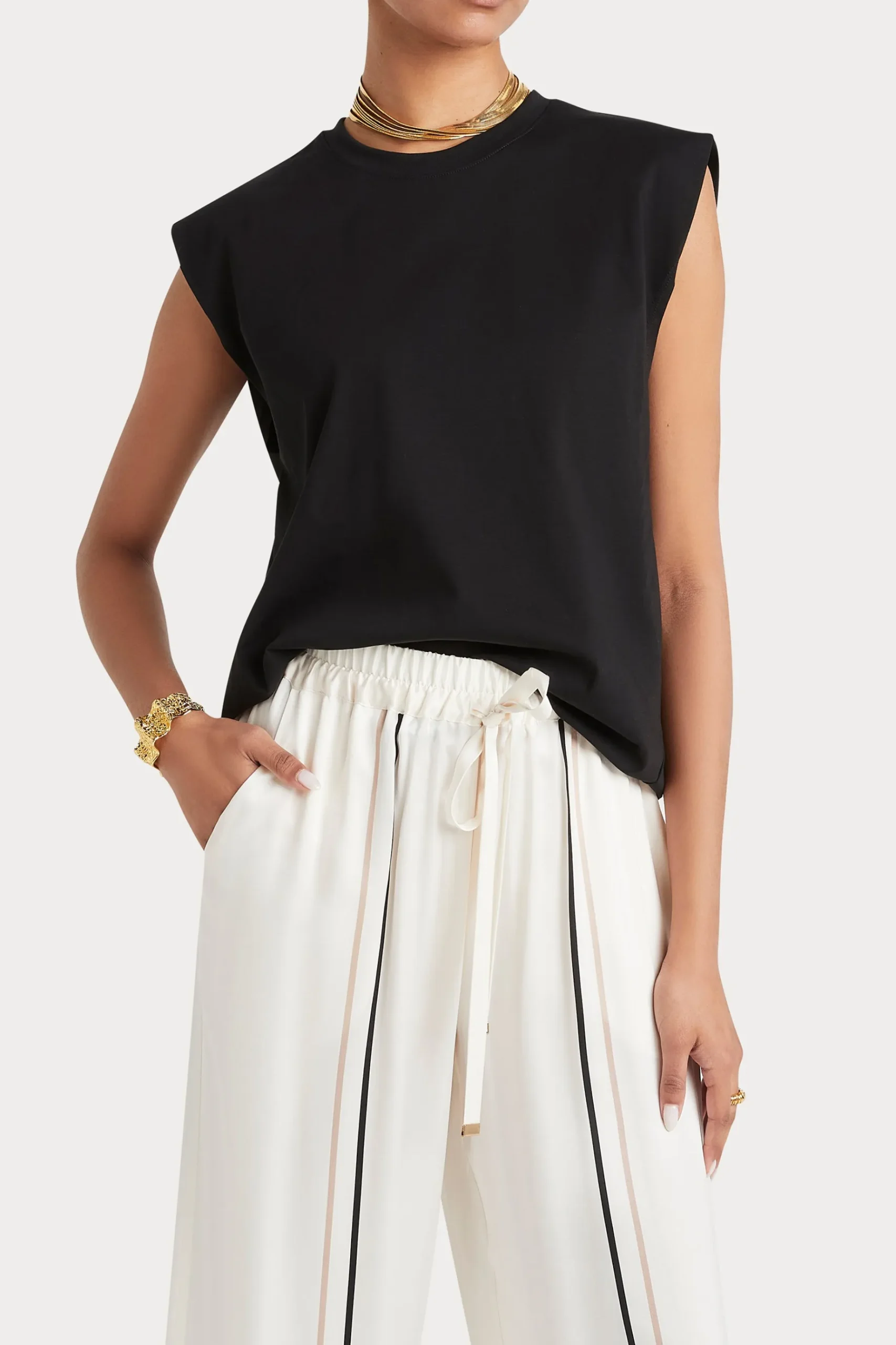 Tees & Tanks-HUSK Tailored tank - Black