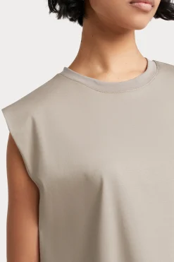 Tees & Tanks-HUSK Tailored tank - Khaki