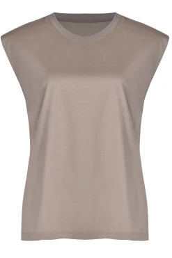 Tops-HUSK Tailored tank - Khaki