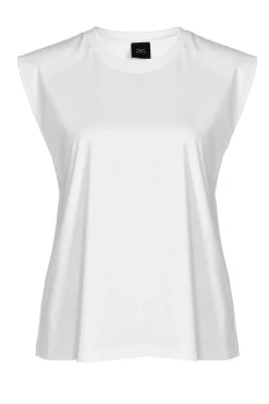 Tops-HUSK TAILORED TANK - White