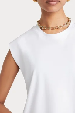 Tees & Tanks-HUSK TAILORED TANK - White