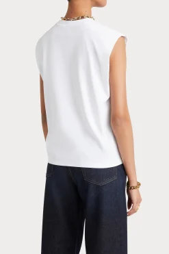 Tees & Tanks-HUSK Tailored tank - White
