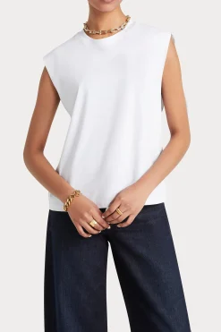 Tees & Tanks-HUSK Tailored tank - White