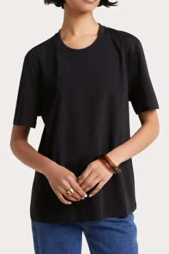 Tops-HUSK Tailored tee - Black