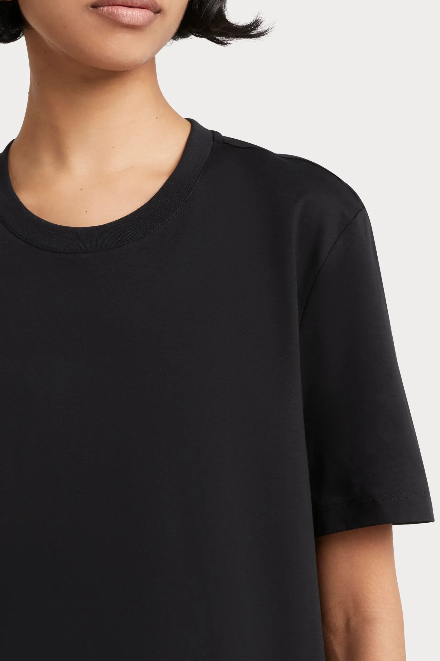 Tops-HUSK Tailored tee - Black