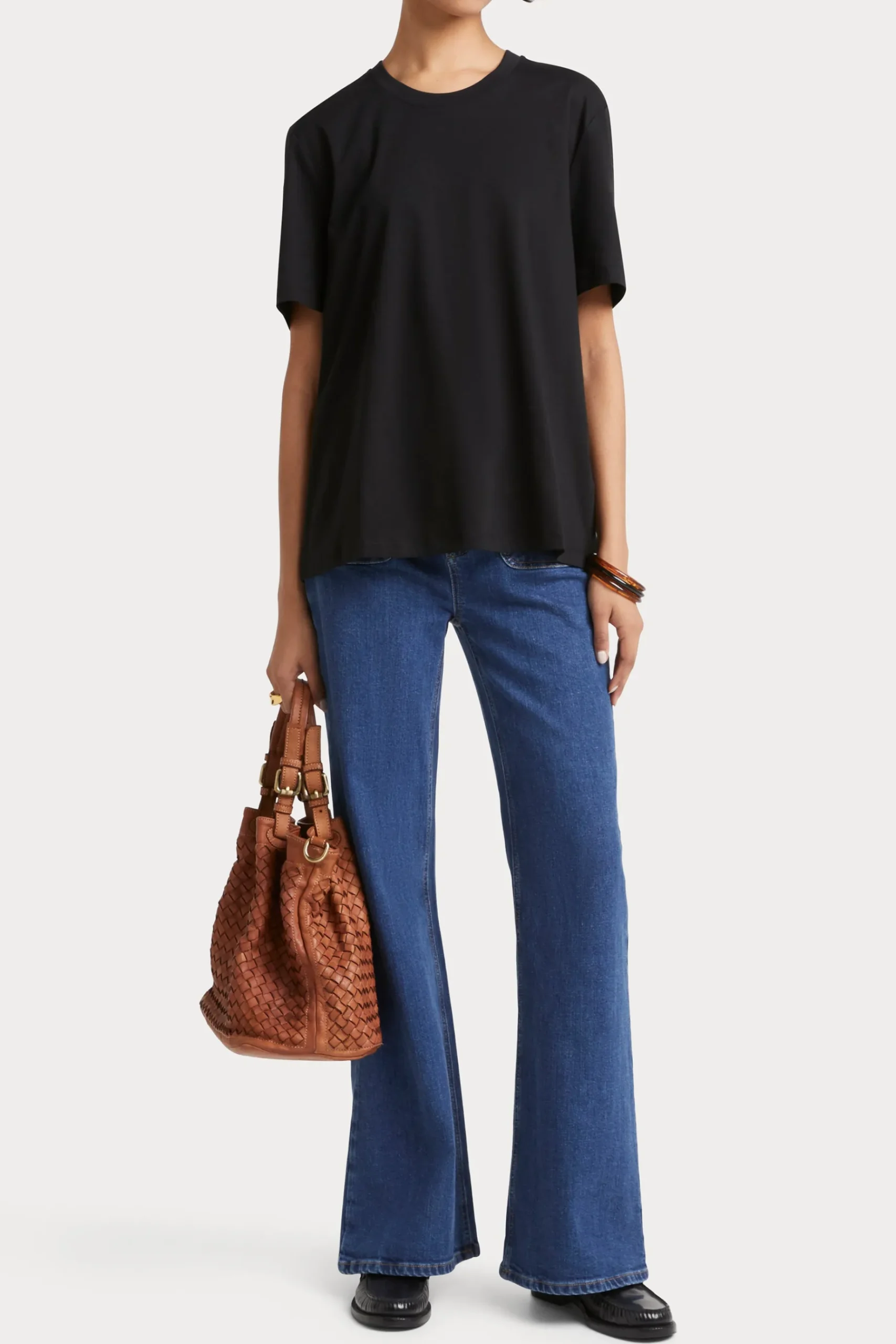 Tees & Tanks-HUSK Tailored tee - Black