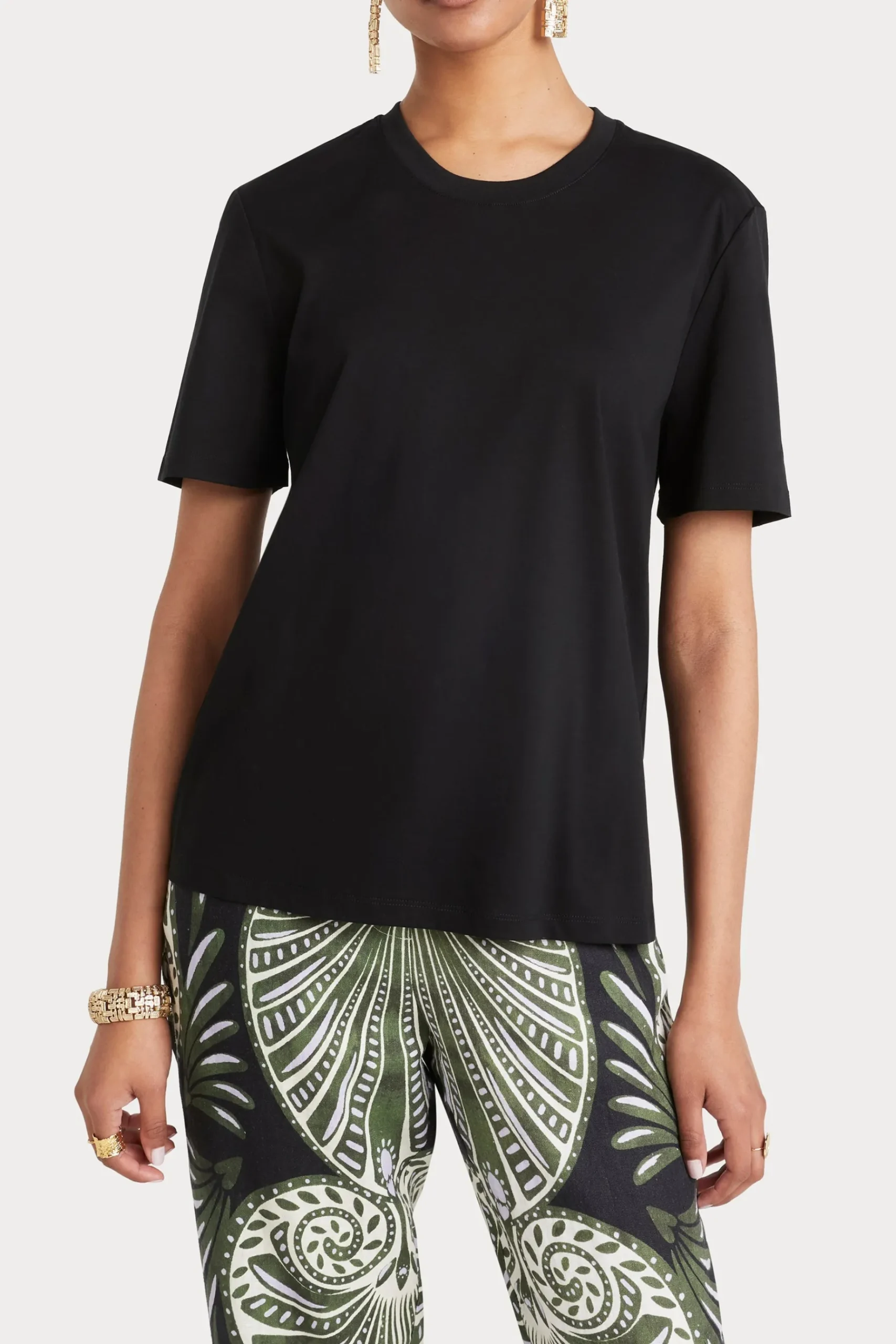 Tees & Tanks-HUSK TAILORED TEE - Black