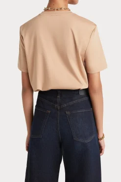 Tees & Tanks-HUSK TAILORED TEE - Mocha