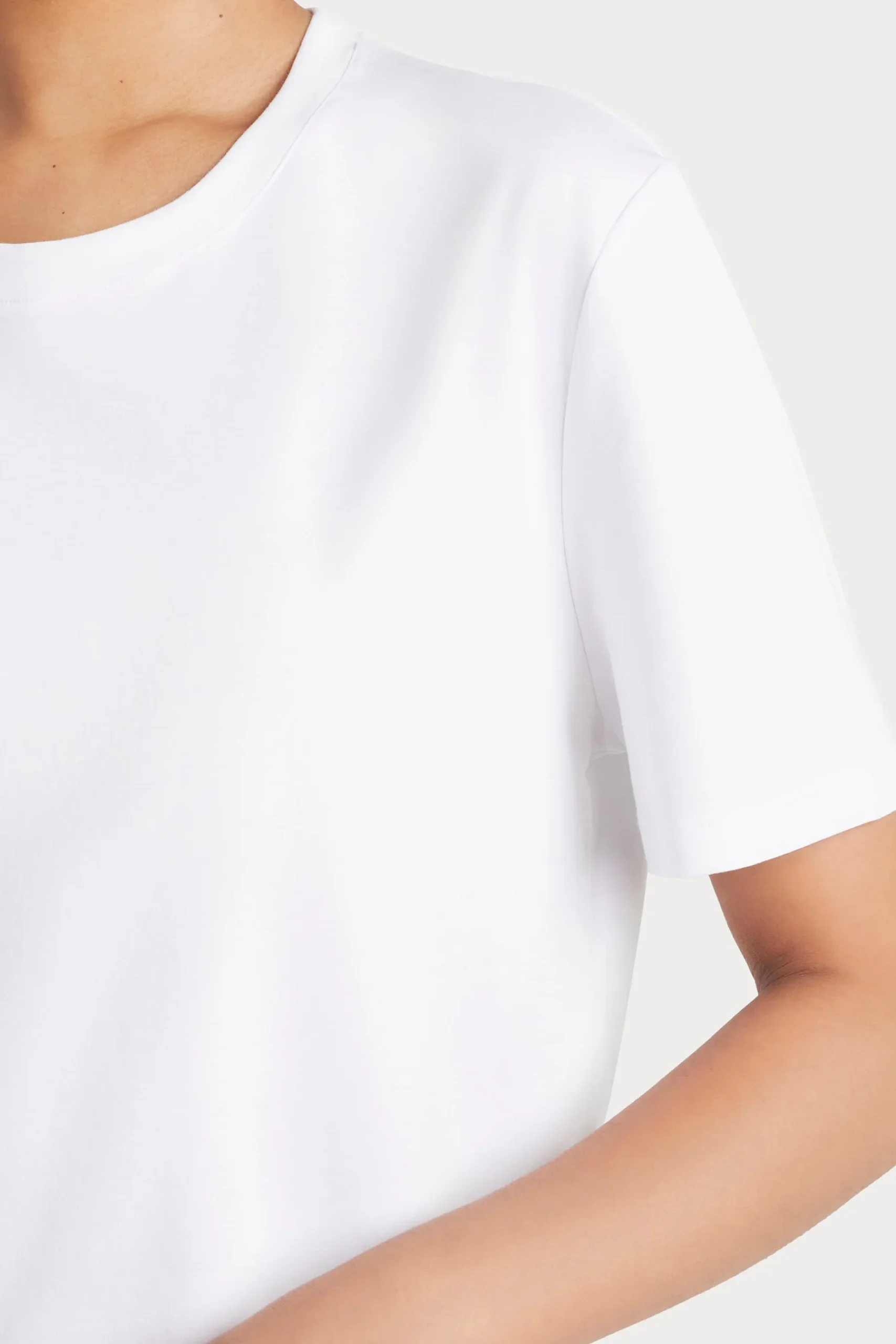 Tops-HUSK TAILORED TEE - White