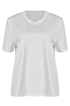 Tops-HUSK Tailored tee - White