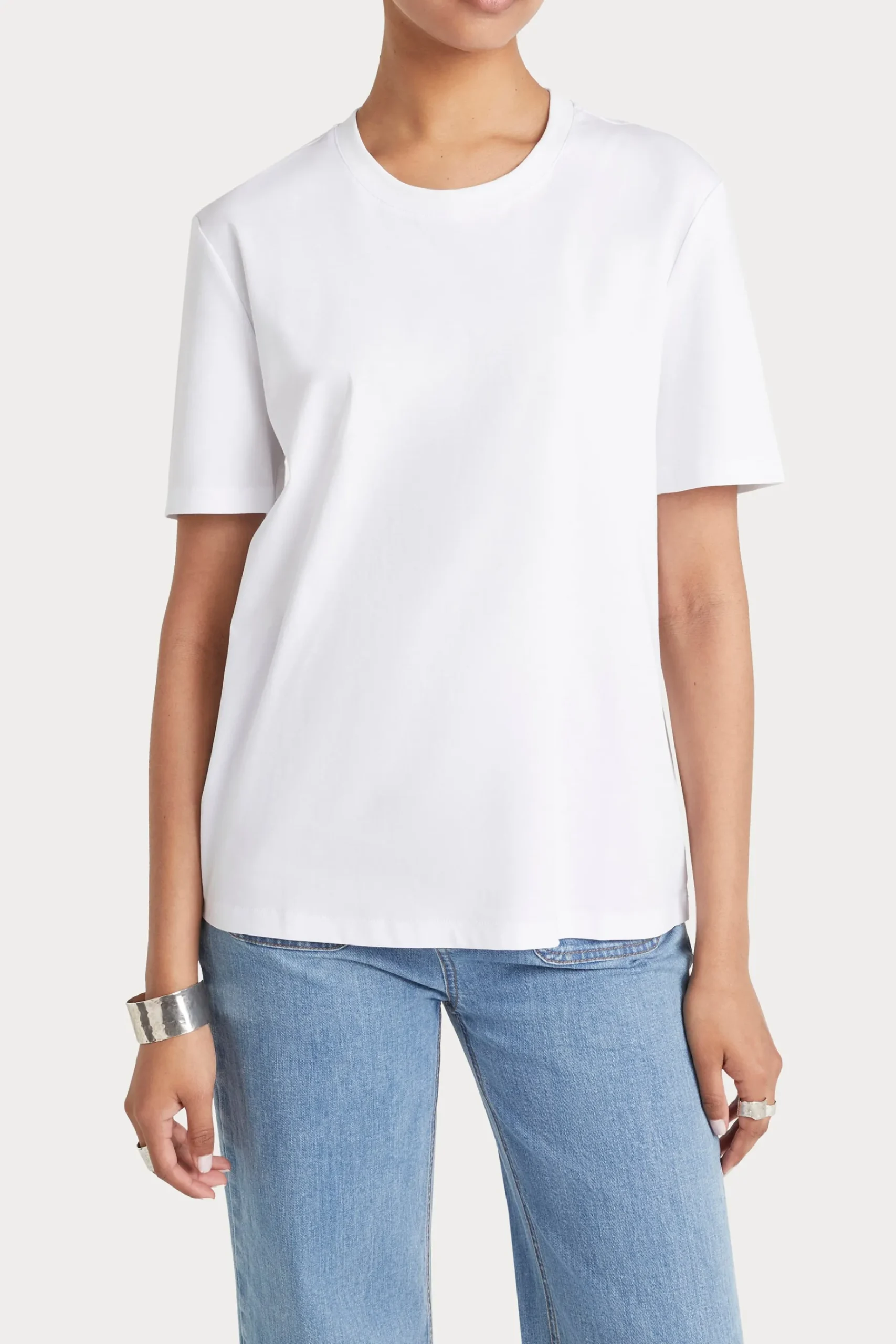 Tees & Tanks-HUSK TAILORED TEE - White