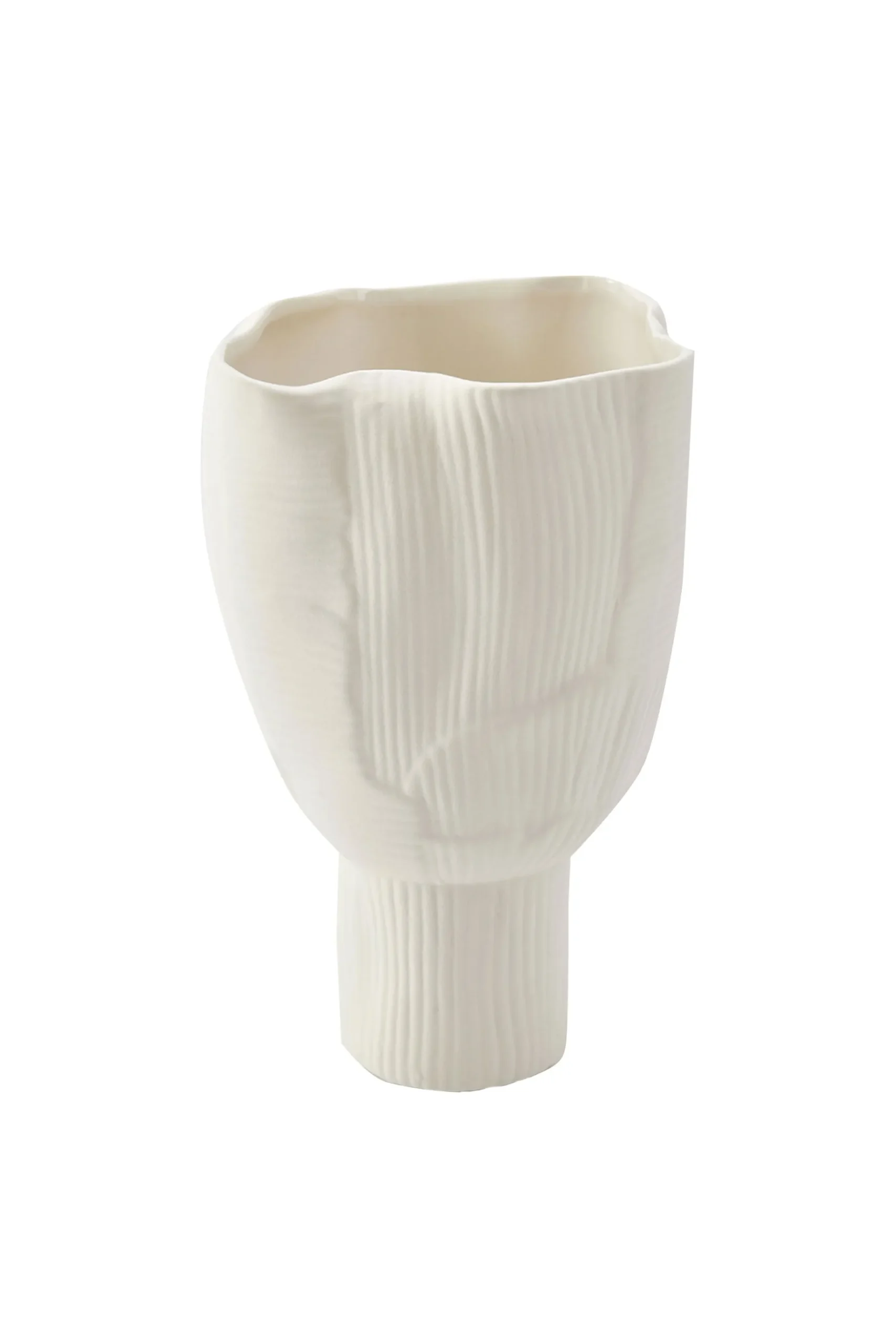 Vases & Planters-HUSK Umi Vase - Ivory