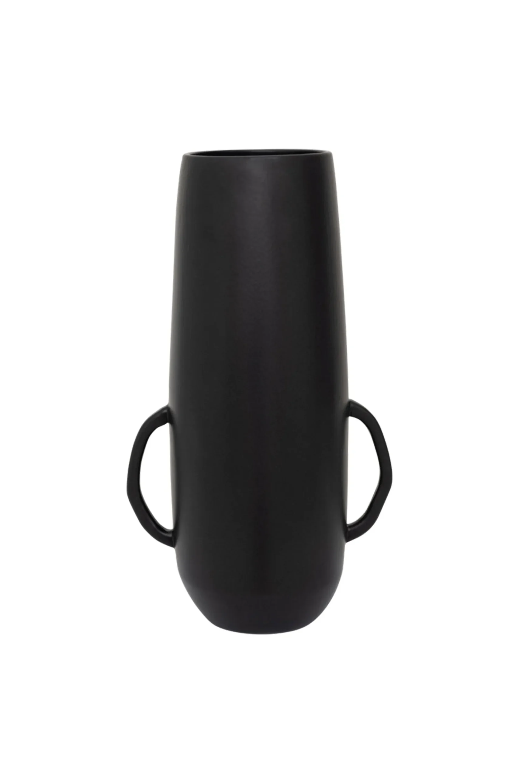 Vases & Planters-HUSK Vase Black HuskVaseBlack