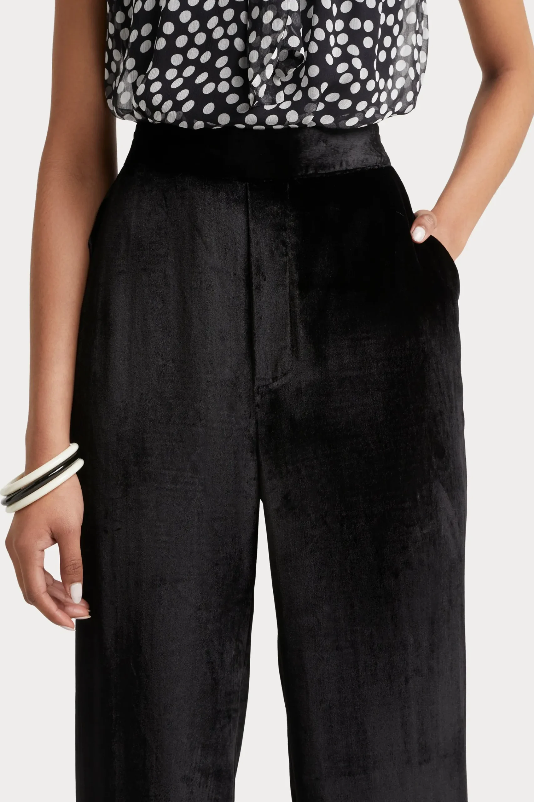 Pants-HUSK Velvet pant - Black
