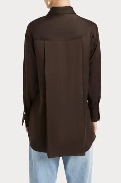 Tops-HUSK VERA SHIRT - Chocolate