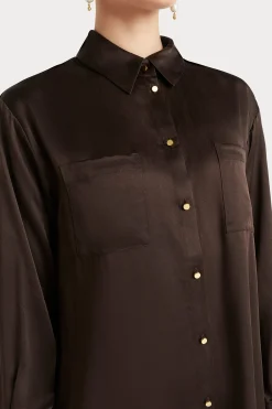 Tops-HUSK VERA SHIRT - Chocolate