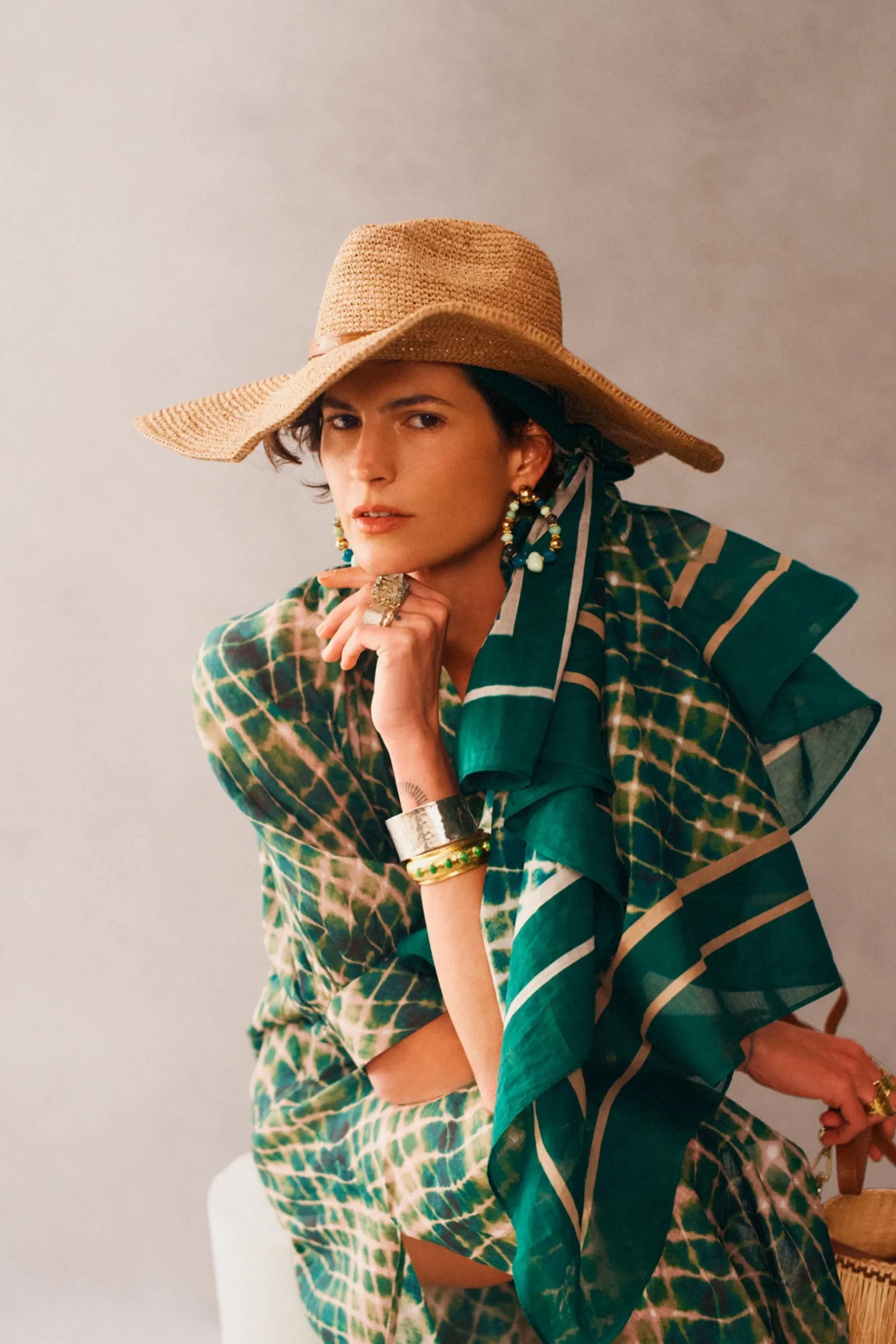 Hats & Headpieces-HUSK Ibeliv Faly Hat - Natural