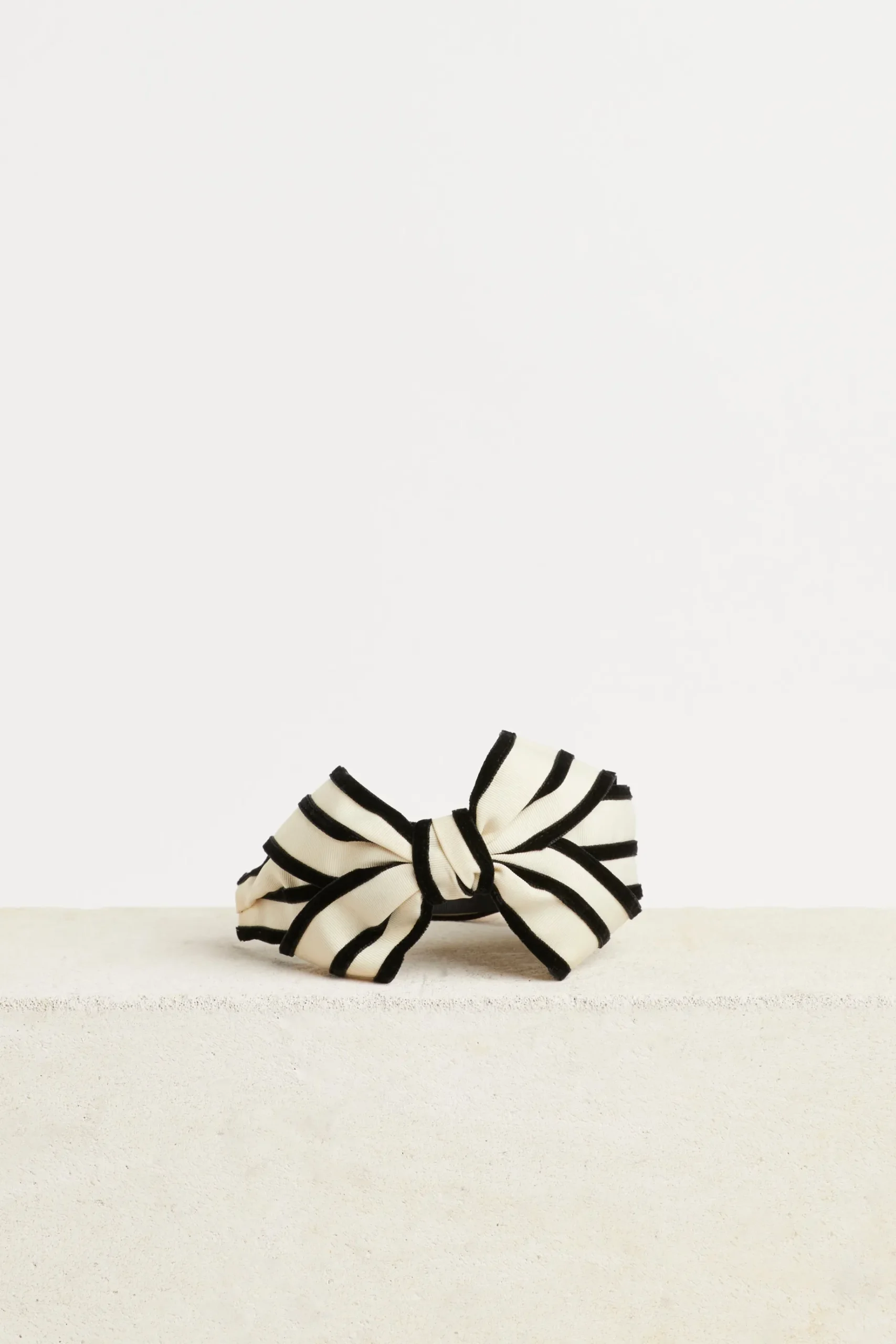 Hats & Headpieces-HUSK Jennifer Ouellette Lina Headband - Black & White Black&White