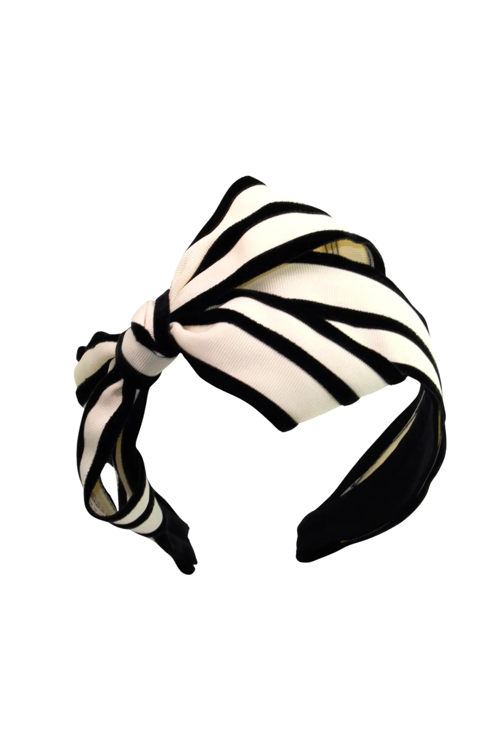 Hats & Headpieces-HUSK Jennifer Ouellette Lina Headband - Black & White Black&White