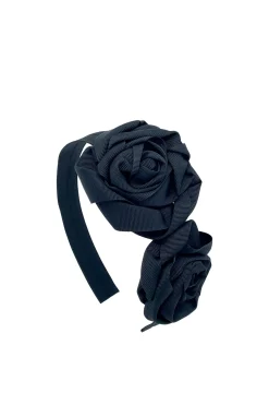 Hats & Headpieces-HUSK Jennifer Ouellette Rosa Headband - Black
