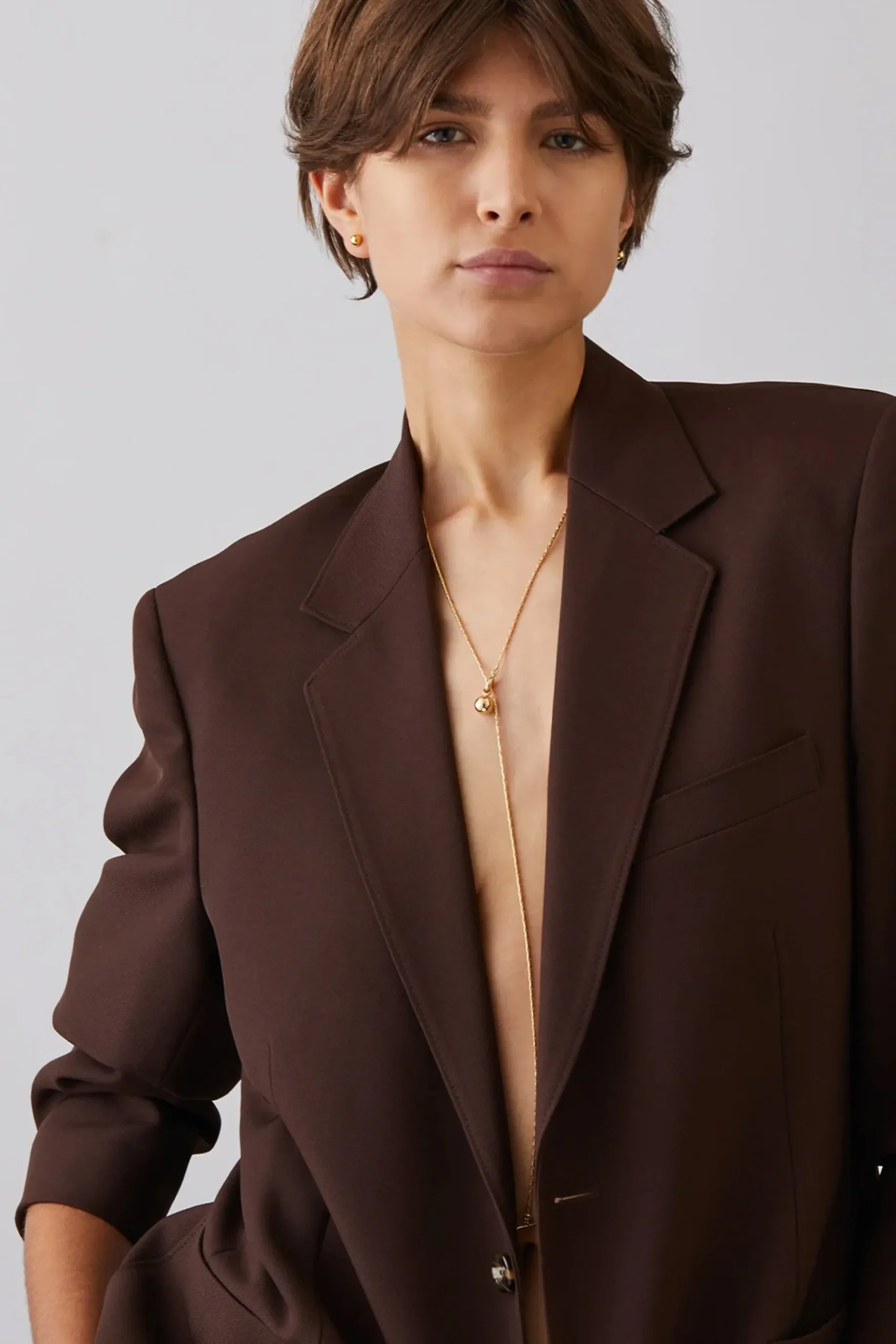 Earrings-HUSK Jenny Bird Constance Chain - Gold