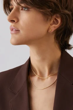 Earrings-HUSK Jenny Bird Constance Chain - Gold