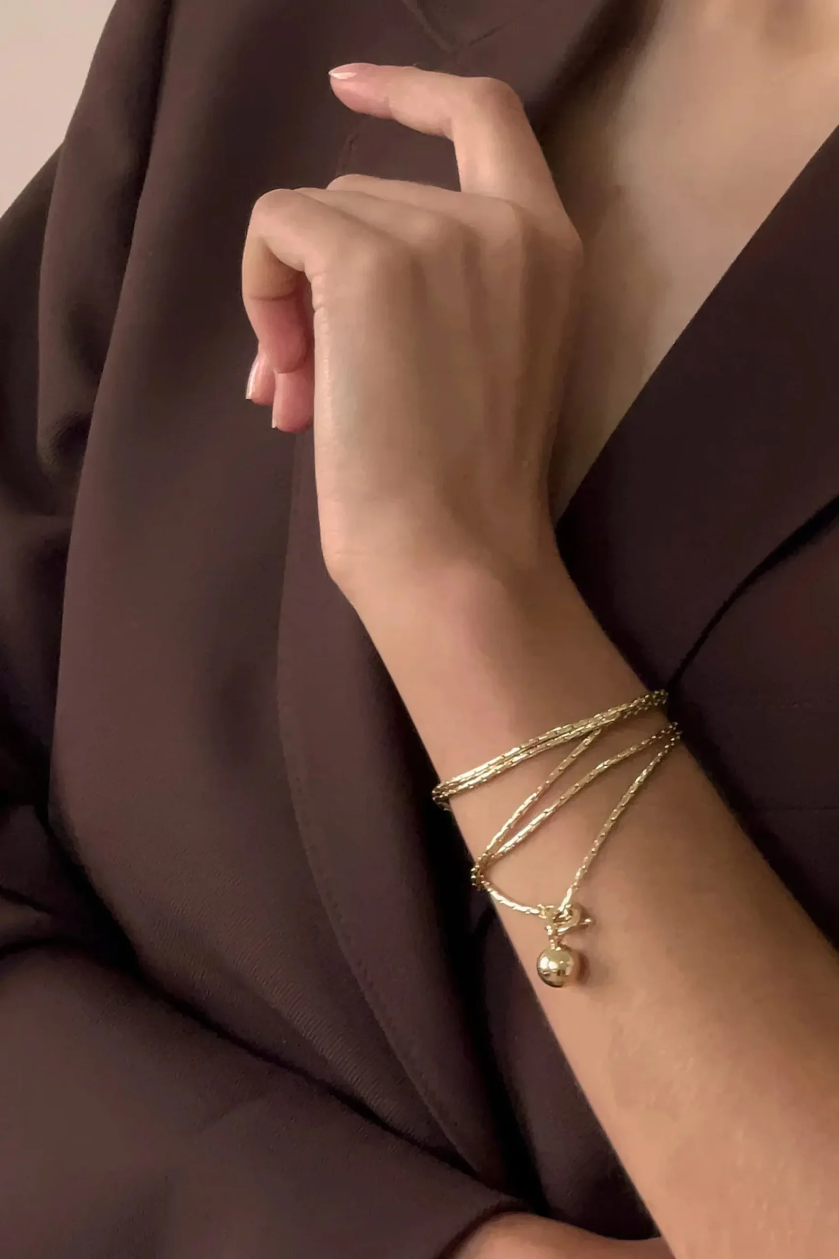 Earrings-HUSK Jenny Bird Constance Chain - Gold