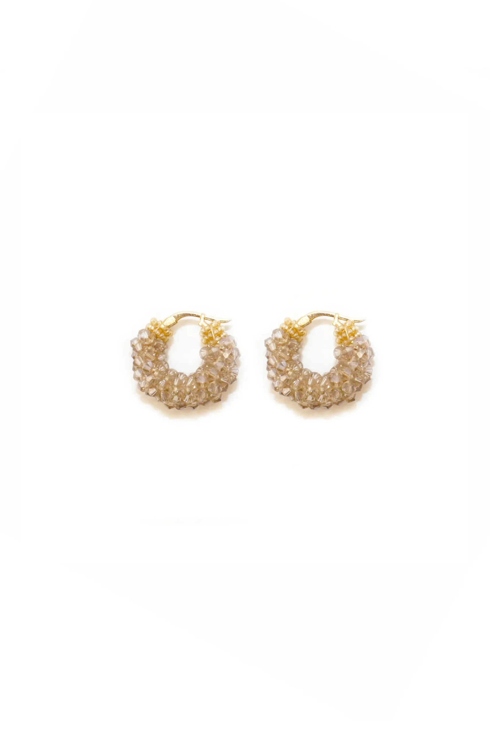 Earrings-HUSK Kroon Classic Hoops - Beige