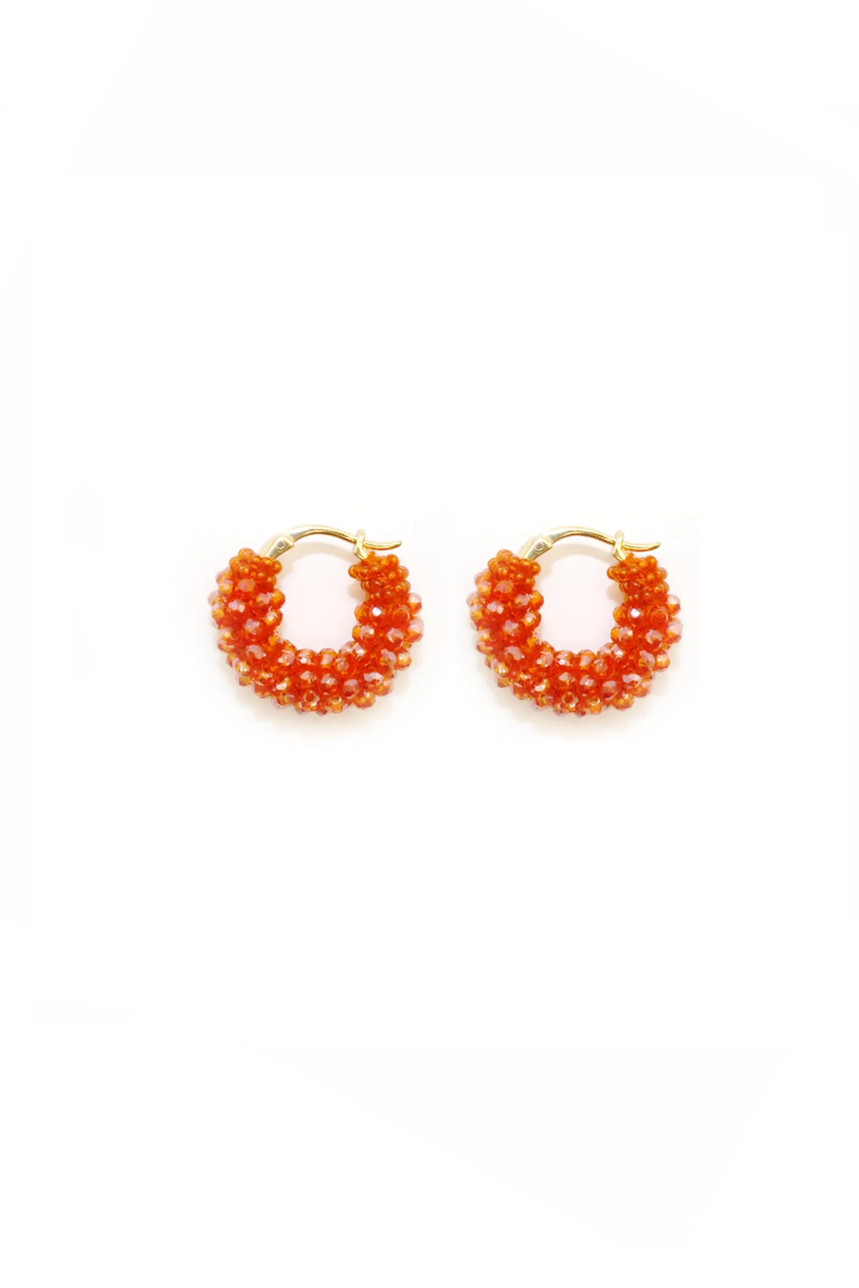 Earrings-HUSK Kroon Classic Hoops - Orange