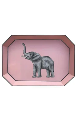 Tableware & Trays-HUSK Les Ottomans Fauna Tray - Pink
