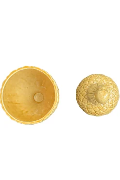 Objet D'art-HUSK Les Ottomans Monkey Box - Yellow
