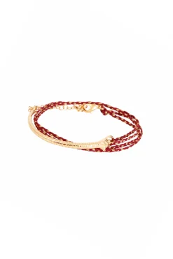 Bracelets-HUSK Louise Hendricks Krokos Bracelet - Rouge