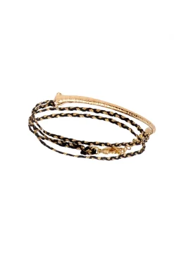 Bracelets-HUSK Louise Hendricks Krokos Bracelet - Black