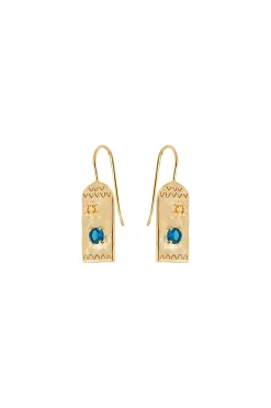 Earrings-HUSK Louise Hendricks Tania Earring - Sapphire