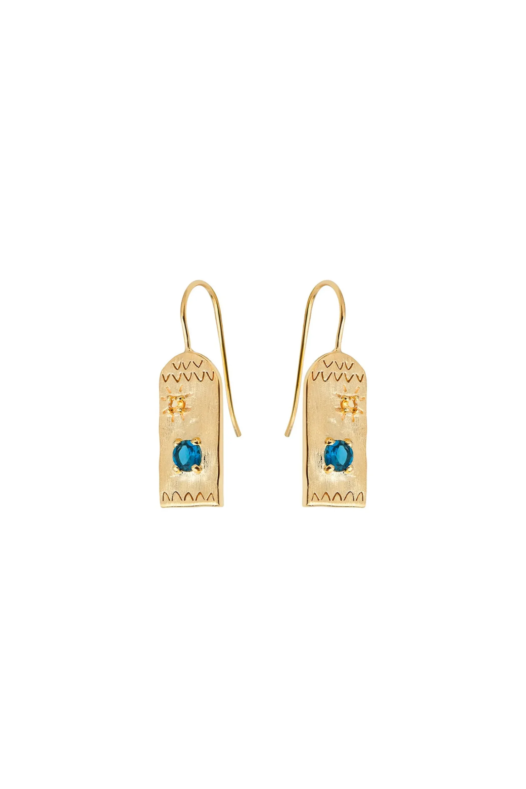 Earrings-HUSK Louise Hendricks Tania Earring - Sapphire